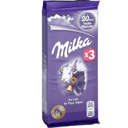 MILKA Chocolat au lait 3x100g