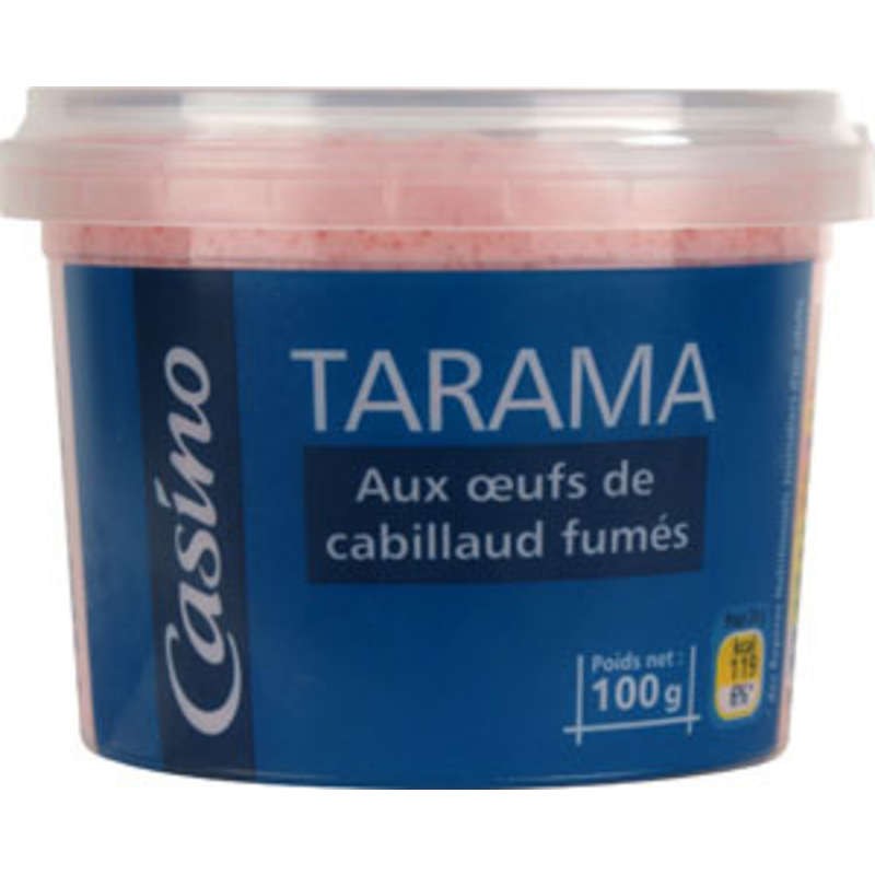 CASINO Tarama aux oeufs de cabillaud fumés 100g