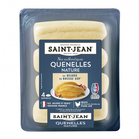 SAINT-JEAN Quenelles nature au beurre de Bresse AOP 6x40g
